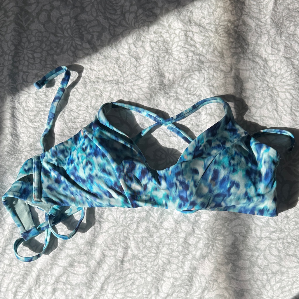 Athleta Teal And Blue Swim Top
